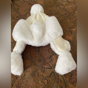 Women Winter Furry Hat,Warm Head cover style , solid Color Cute,and Thick Design